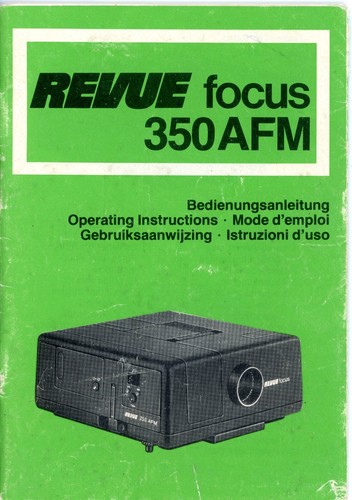 Bedienungsanleitung revue - bedienungsanleitung,